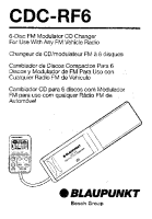 Blaupunkt CDC-R6 - Owners Manual